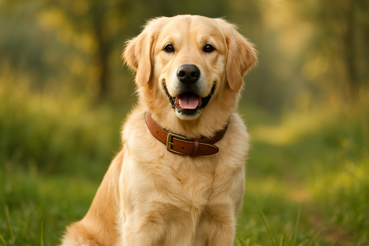 Big Dog with brown collar