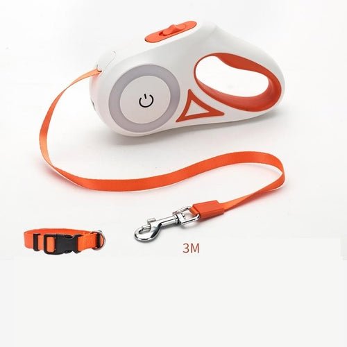Dog Leash Retractable Leash And Dog Collar Spotlight Automatic Pet Dog - My CTC Pet Store