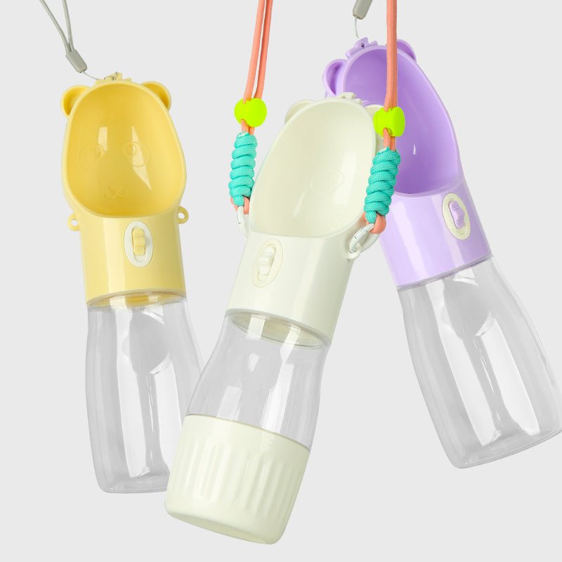2 In 1 Draagbare Honden Waterfles Voor Kleine Grote Honden Kat Buiten - My CTC Pet Store