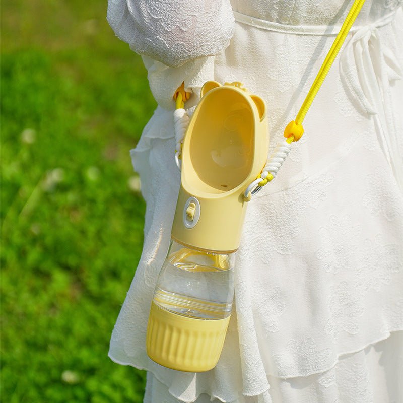 2 In 1 Draagbare Honden Waterfles Voor Kleine Grote Honden Kat Buiten - My CTC Pet Store