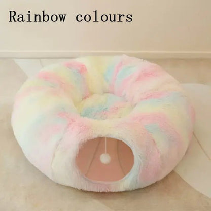 2 In 1 Round Tunnel Cat Beds - My CTC Pet Store
