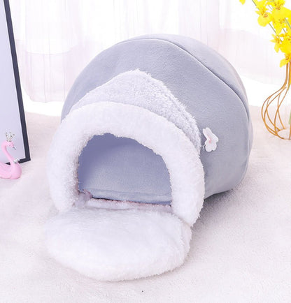 3 - In - 1 Cat and Dog Pet House Basin - Shaped Cave Soft Bed - My CTC Pet Store