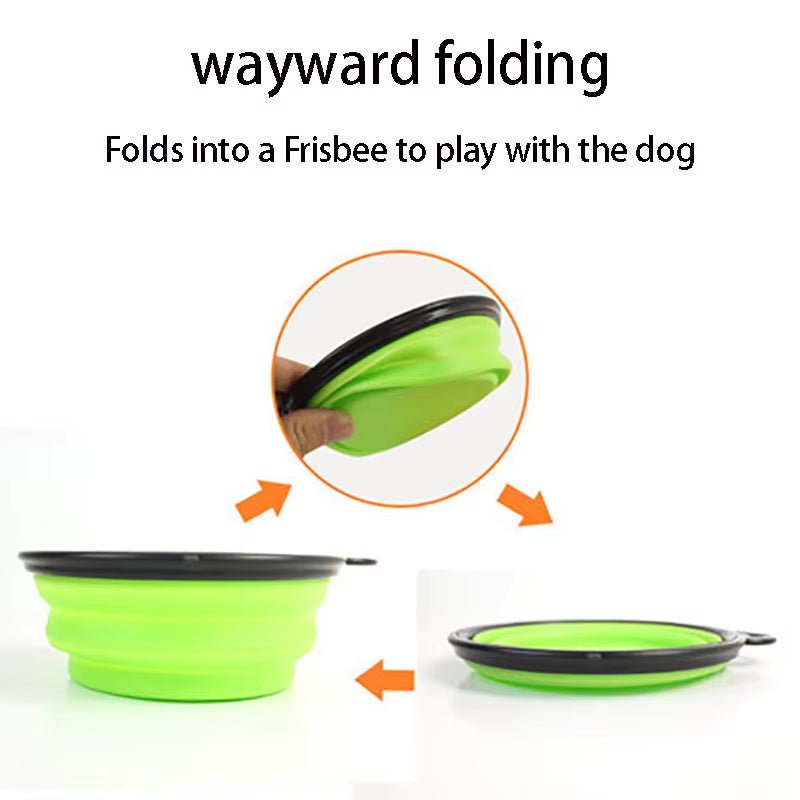 350/1000Ml Large Collapsible Dog Pet Folding Silicone Bowl Outdoor Travel Portable Puppy Food Container Feeder Dish Bowl - My CTC Pet Store