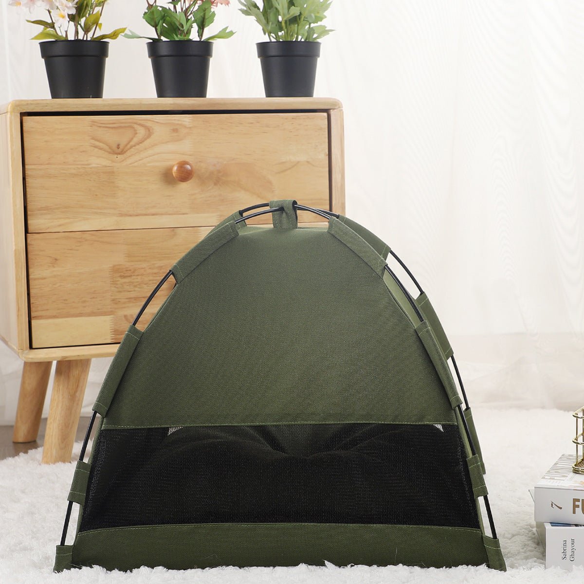 Cat Tent Cooling Mat Dog House Pet Sofa Camping Dog Bed With Cushion - My CTC Pet Store