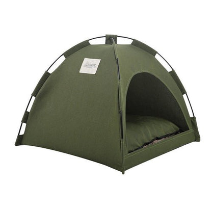 Cat Tent Cooling Mat Dog House Pet Sofa Camping Dog Bed With Cushion - My CTC Pet Store