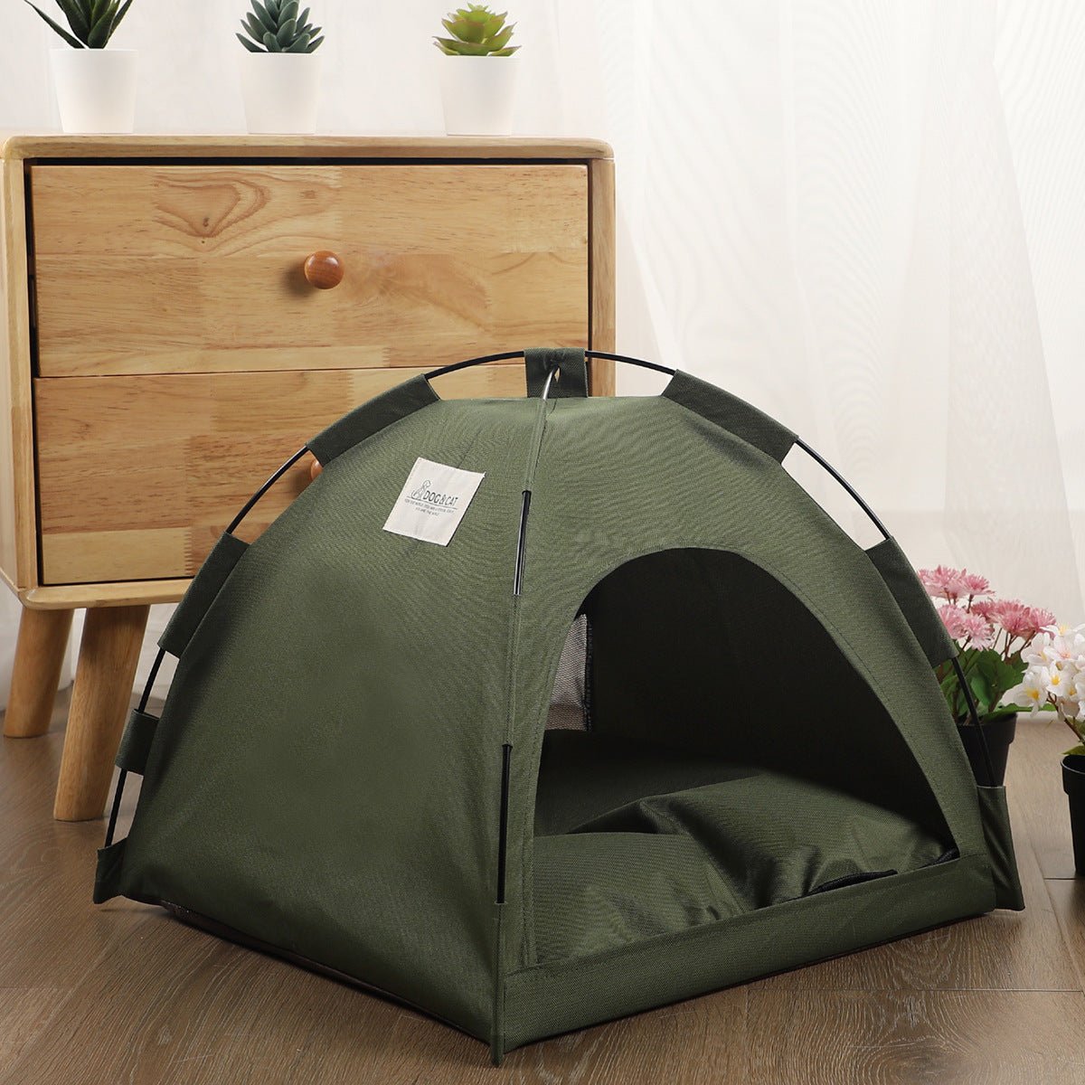 Cat Tent Cooling Mat Dog House Pet Sofa Camping Dog Bed With Cushion - My CTC Pet Store