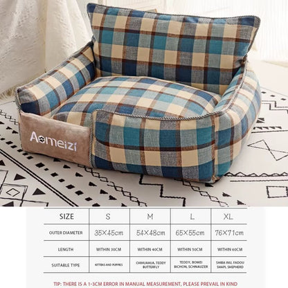 Dog Beds Warm Sleeping Cotton Puppy Bed Washable Detachable Oxford Cloth Kennel Cat Nest Bottom Waterproof Small Cat&Dog Nest - My CTC Pet Store