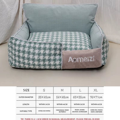 Dog Beds Warm Sleeping Cotton Puppy Bed Washable Detachable Oxford Cloth Kennel Cat Nest Bottom Waterproof Small Cat&Dog Nest - My CTC Pet Store