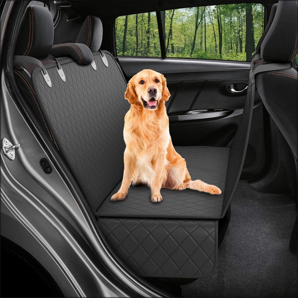 Dog Car Seat Cover View Mesh Pet Carrier Hammock Safety Protector Car Rear Back Seat Mat with Zipper and Pocket for Travel - My CTC Pet Store