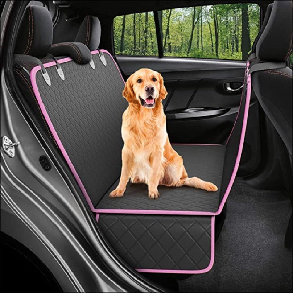 Dog Car Seat Cover View Mesh Pet Carrier Hammock Safety Protector Car Rear Back Seat Mat with Zipper and Pocket for Travel - My CTC Pet Store