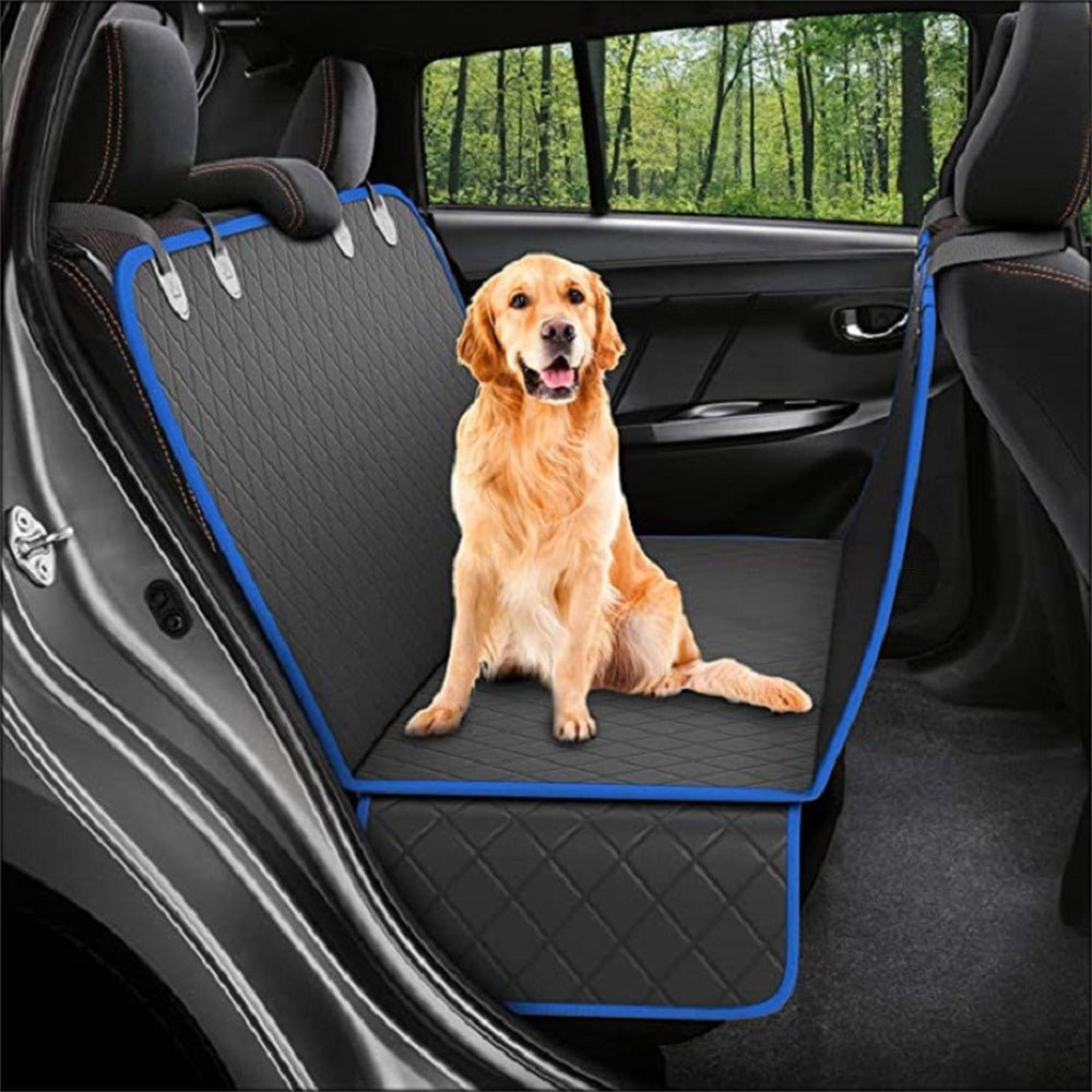 Dog Car Seat Cover View Mesh Pet Carrier Hammock Safety Protector Car Rear Back Seat Mat with Zipper and Pocket for Travel - My CTC Pet Store