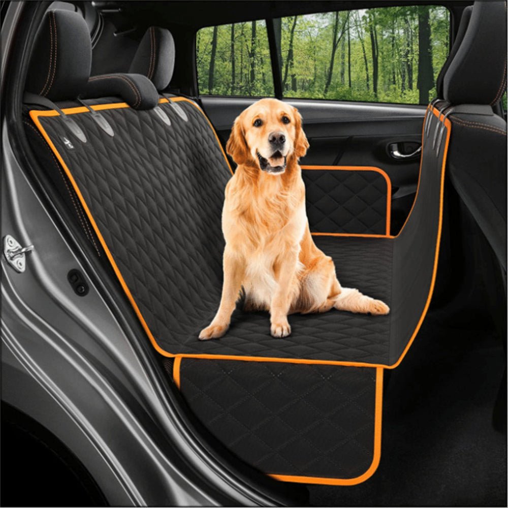 Dog Car Seat Cover View Mesh Pet Carrier Hammock Safety Protector Car Rear Back Seat Mat with Zipper and Pocket for Travel - My CTC Pet Store