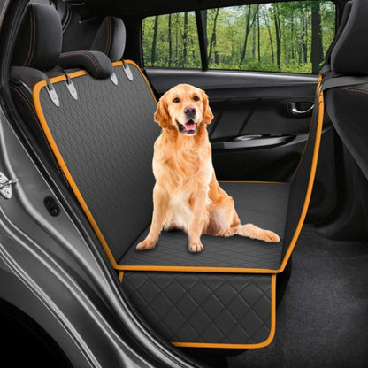 Dog Car Seat Cover View Mesh Pet Carrier Hammock Safety Protector Car Rear Back Seat Mat with Zipper and Pocket for Travel - My CTC Pet Store