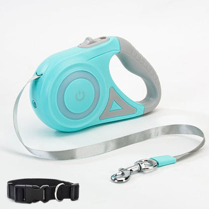 Dog Leash Retractable Leash And Dog Collar Spotlight Automatic Pet Dog - My CTC Pet Store