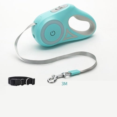 Dog Leash Retractable Leash And Dog Collar Spotlight Automatic Pet Dog - My CTC Pet Store