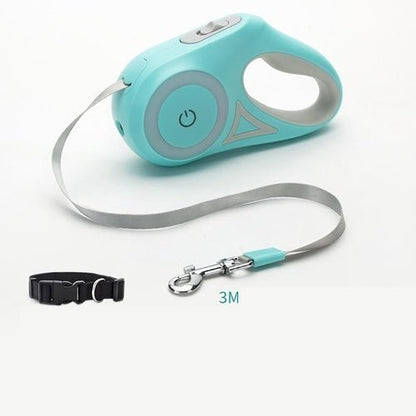 Dog Leash Retractable Leash And Dog Collar Spotlight Automatic Pet Dog - My CTC Pet Store