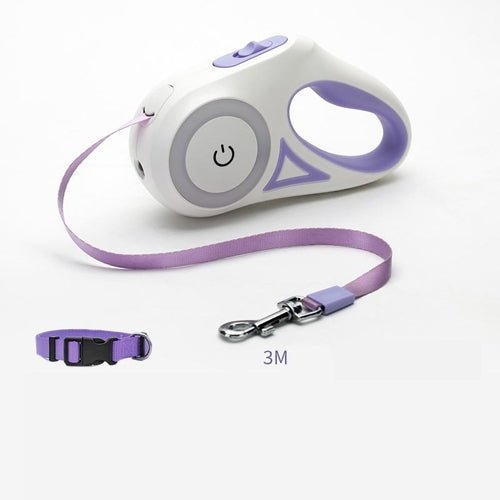 Dog Leash Retractable Leash And Dog Collar Spotlight Automatic Pet Dog - My CTC Pet Store