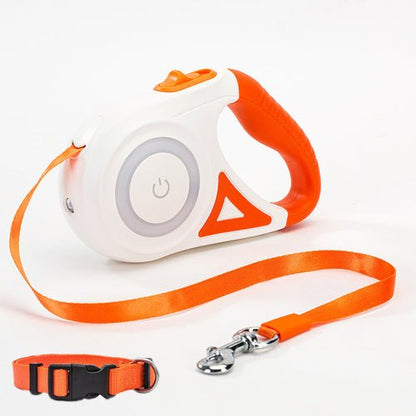 Dog Leash Retractable Leash And Dog Collar Spotlight Automatic Pet Dog - My CTC Pet Store