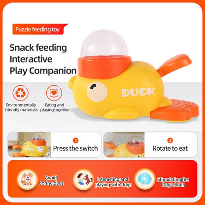 Dog Puzzle Feeder Interactive Pet Food Treat Dispenser Cartoon Duck - My CTC Pet Store