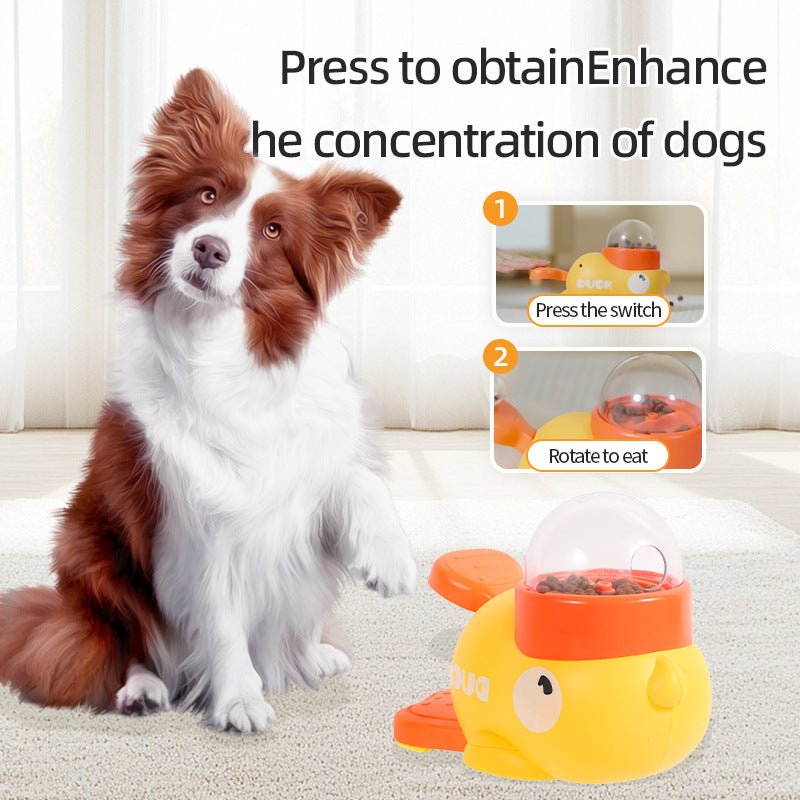 Dog Puzzle Feeder Interactive Pet Food Treat Dispenser Cartoon Duck - My CTC Pet Store