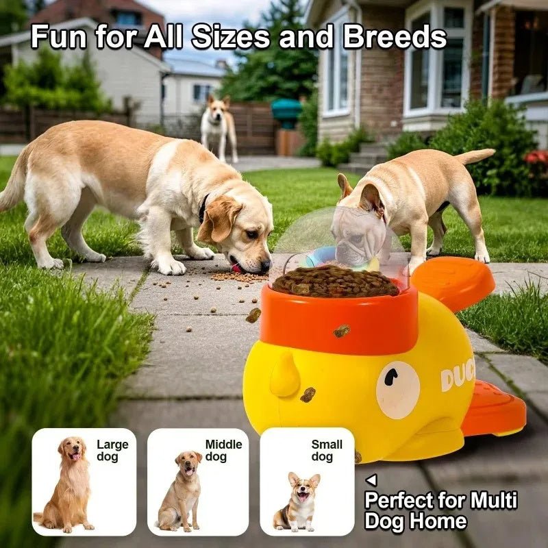Dog Puzzle Feeder Interactive Pet Food Treat Dispenser Cartoon Duck - My CTC Pet Store