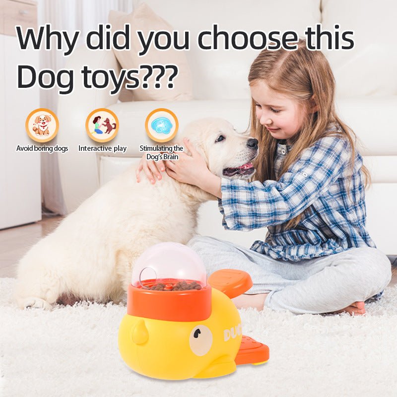 Dog Puzzle Feeder Interactive Pet Food Treat Dispenser Cartoon Duck - My CTC Pet Store