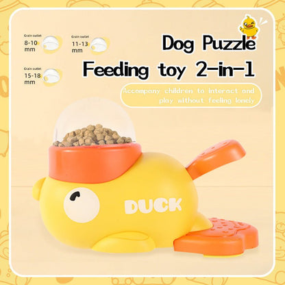 Dog Puzzle Feeder Interactive Pet Food Treat Dispenser Cartoon Duck - My CTC Pet Store