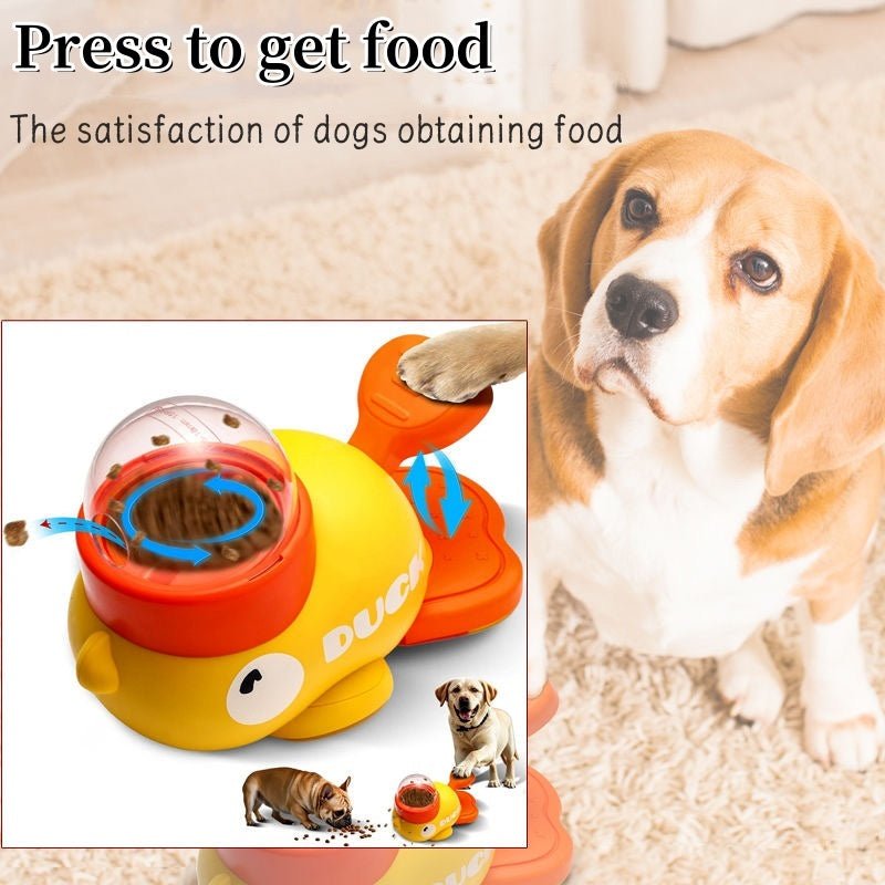 Dog Puzzle Feeder Interactive Pet Food Treat Dispenser Cartoon Duck - My CTC Pet Store