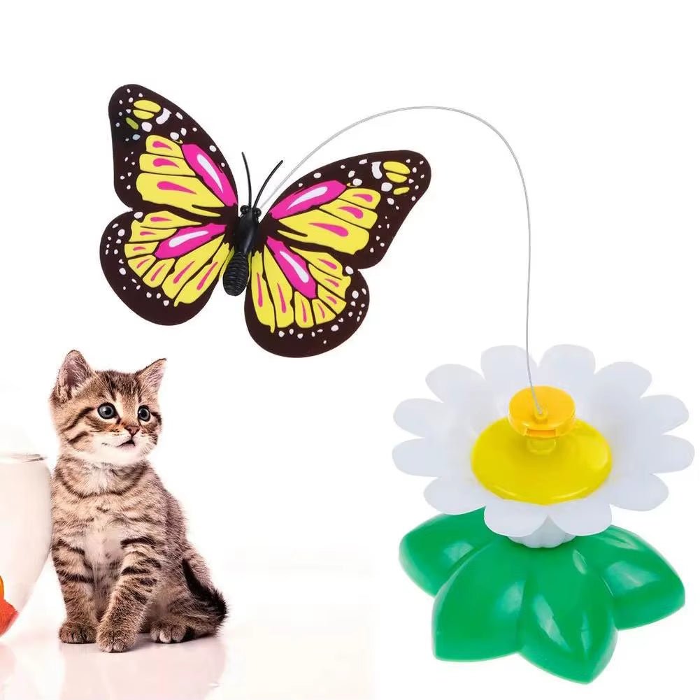 Electric Butterfly Cat Toy Shake Rotating Flying Automatic Humming Bird Intelligence Training Funny Pet Toys Random Color - My CTC Pet Store