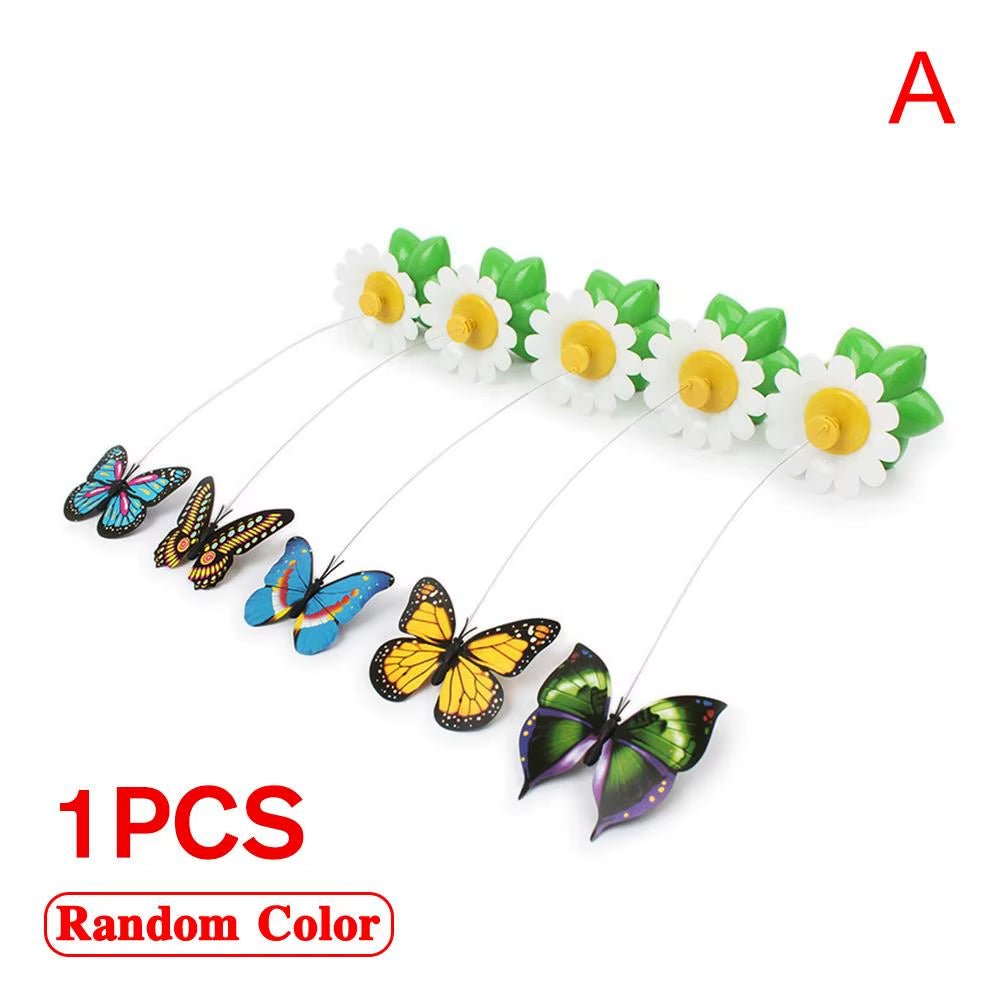 Electric Butterfly Cat Toy Shake Rotating Flying Automatic Humming Bird Intelligence Training Funny Pet Toys Random Color - My CTC Pet Store