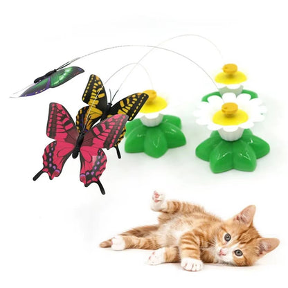 Electric Butterfly Cat Toy Shake Rotating Flying Automatic Humming Bird Intelligence Training Funny Pet Toys Random Color - My CTC Pet Store
