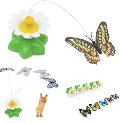 Electric Butterfly Cat Toy Shake Rotating Flying Automatic Humming Bird Intelligence Training Funny Pet Toys Random Color - My CTC Pet Store