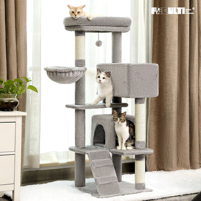 Free Shipping Multi - Level Cat Tree for Cats with Cozy Perches Stable Cat Climbing Frame Cat Scratch Board Toys Cat Furniture - My CTC Pet Store