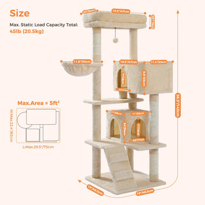 Free Shipping Multi - Level Cat Tree for Cats with Cozy Perches Stable Cat Climbing Frame Cat Scratch Board Toys Cat Furniture - My CTC Pet Store