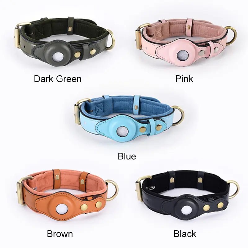 Leather Anti - Lost Dog Collar - My CTC Pet Store