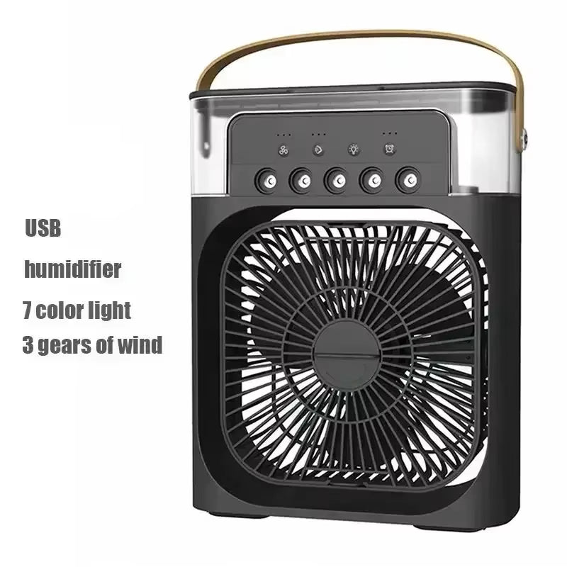 3-in-1 Portable Fan Air Conditioner & Humidifier with LED Night Light - My CTC Pet Store
