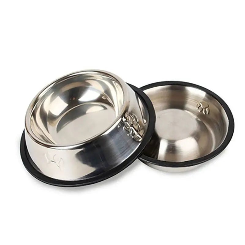 Paw Stainless Steel Pet Dog Bowl Feeder Skidproof Anti - Ant Shape Cat Dog Bowls Food Accessories Pet Supplies 6 Sizes - My CTC Pet Store