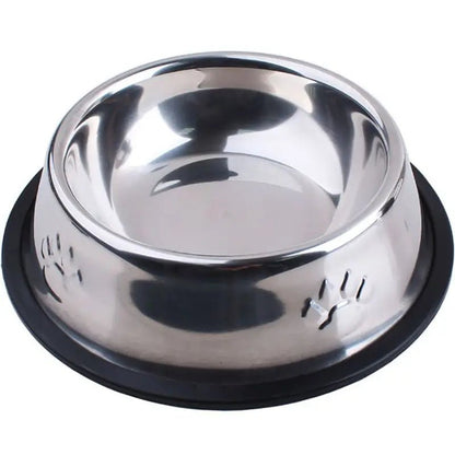 Paw Stainless Steel Pet Dog Bowl Feeder Skidproof Anti - Ant Shape Cat Dog Bowls Food Accessories Pet Supplies 6 Sizes - My CTC Pet Store