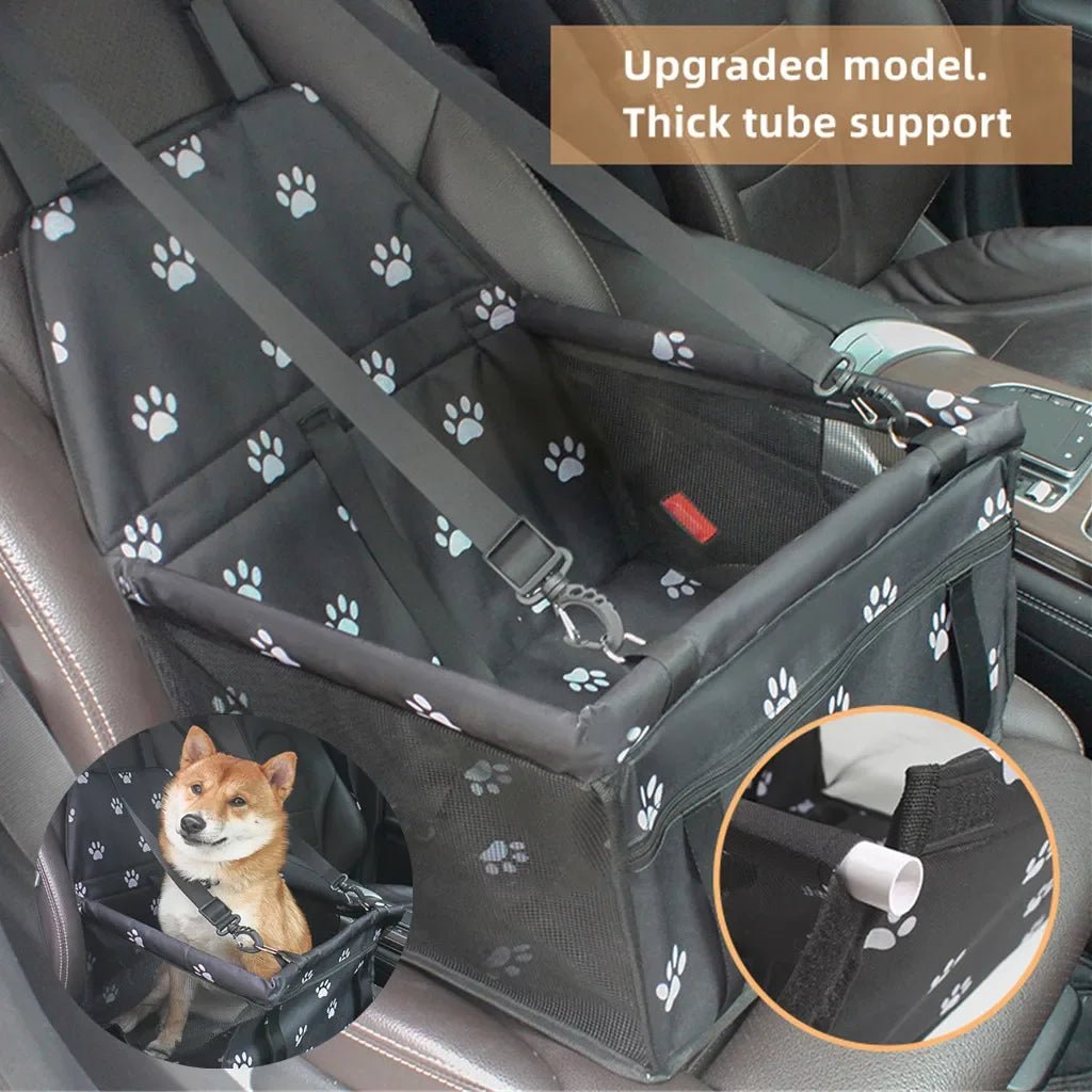 Pet Car Bed Carrier Safety Seat Bag Waterproof Basket Folding Hammock Carriers Bag for Cat Dogs Safety Travelling Mesh Bags Pad - My CTC Pet Store