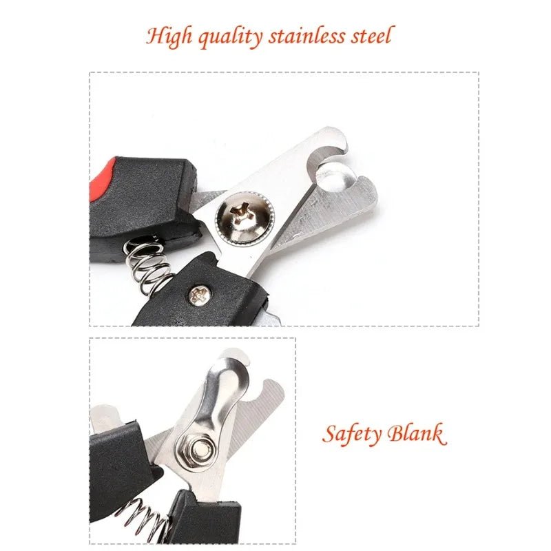 Pet Nail Clippers with Sickle Large Dog Nail Clippers Nail Clippers Multifunctional Teddy Cat Stainless Steel Grooming Scissors - My CTC Pet Store