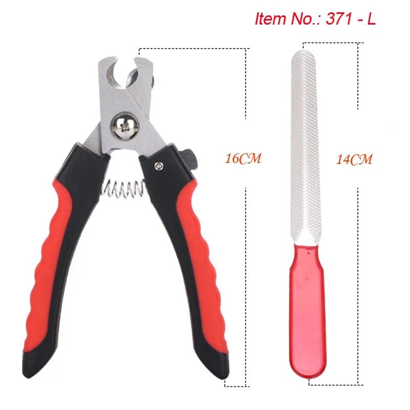 Pet Nail Clippers with Sickle Large Dog Nail Clippers Nail Clippers Multifunctional Teddy Cat Stainless Steel Grooming Scissors - My CTC Pet Store