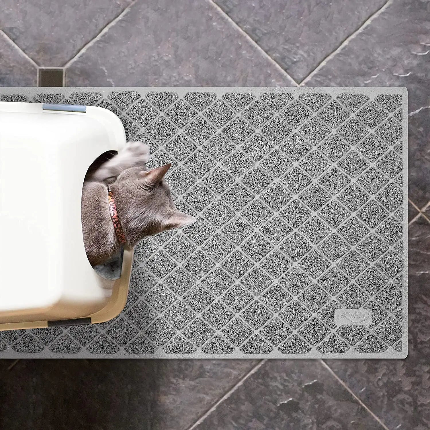 Premium anti-slip kattenbakmat - Mijn CTC Dierenspeciaalzaak