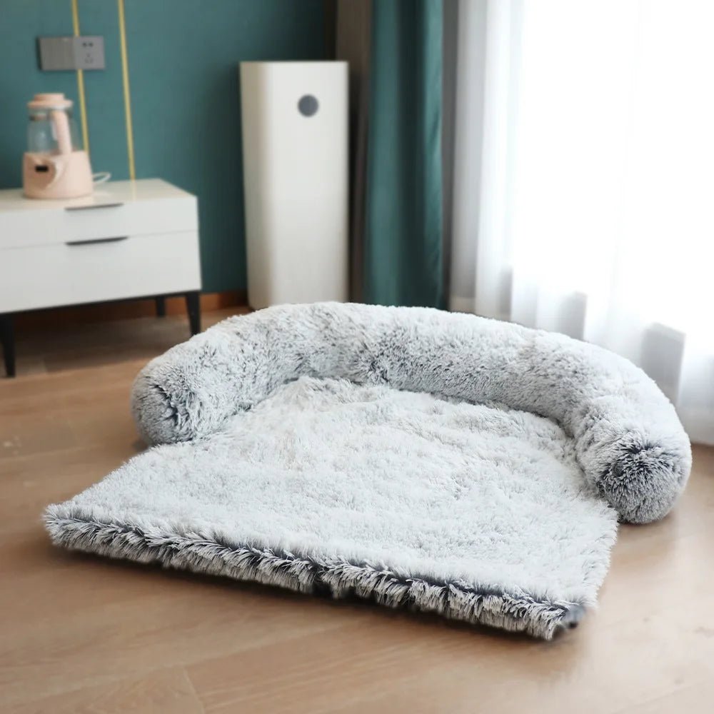 Removable Plush Pet Large Dog Bed Sofa House Mat Kennel Winter Warm Cat Pad Washable Calming Cushion Blanket Cover Nest Car New - My CTC Pet Store