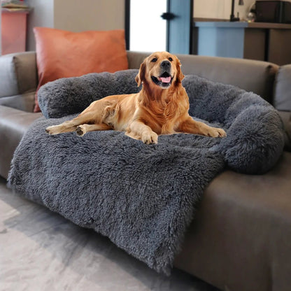 Removable Plush Pet Large Dog Bed Sofa House Mat Kennel Winter Warm Cat Pad Washable Calming Cushion Blanket Cover Nest Car New - My CTC Pet Store