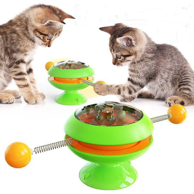 Rotatable Cat Toys Supplies with Catnip Interactive Training Toys for Cats Kitten Cat Accessories Pet Products - My CTC Pet Store