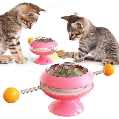 Rotatable Cat Toys Supplies with Catnip Interactive Training Toys for Cats Kitten Cat Accessories Pet Products - My CTC Pet Store