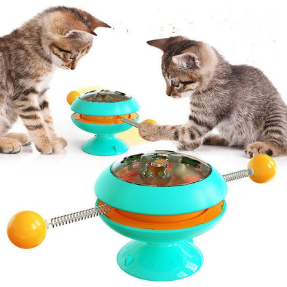 Rotatable Cat Toys Supplies with Catnip Interactive Training Toys for Cats Kitten Cat Accessories Pet Products - My CTC Pet Store