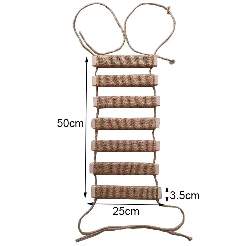Various Sizes Cat Bridge Use for Cat Cage Sisal Rope Cat Ladder Pet Furniture Cat Step Scratcher Post Kitten Toys Cat Tree Tower - My CTC Pet Store