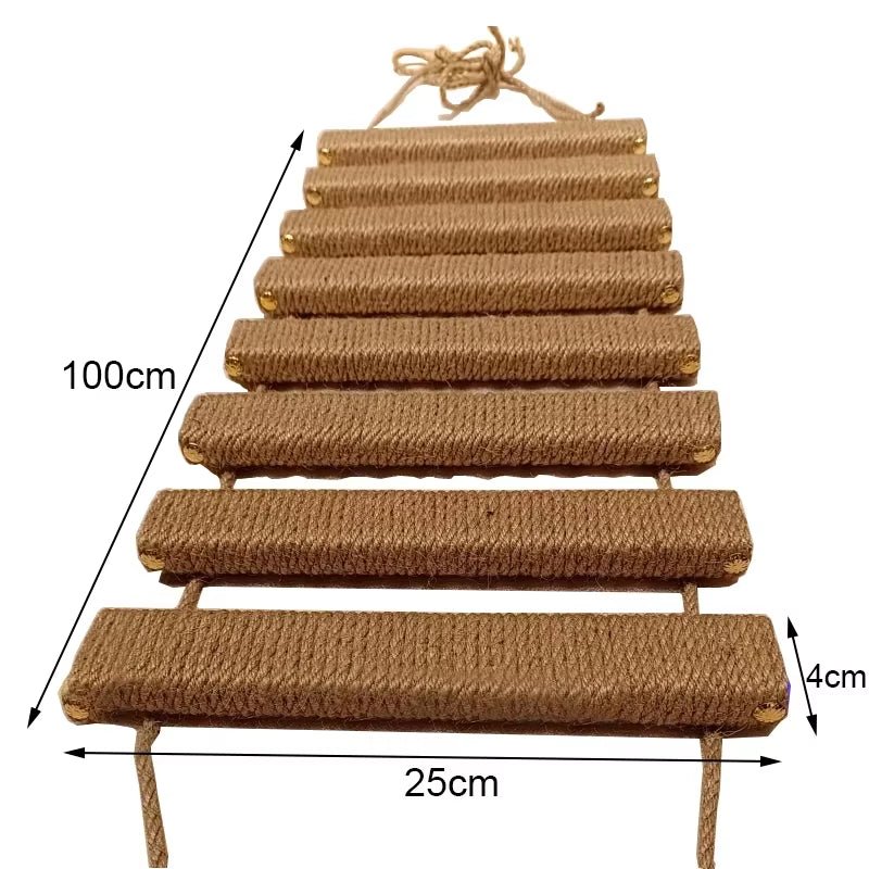 Various Sizes Cat Bridge Use for Cat Cage Sisal Rope Cat Ladder Pet Furniture Cat Step Scratcher Post Kitten Toys Cat Tree Tower - My CTC Pet Store