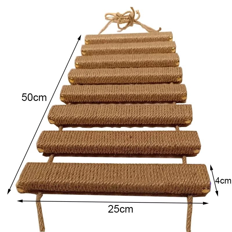 Various Sizes Cat Bridge Use for Cat Cage Sisal Rope Cat Ladder Pet Furniture Cat Step Scratcher Post Kitten Toys Cat Tree Tower - My CTC Pet Store